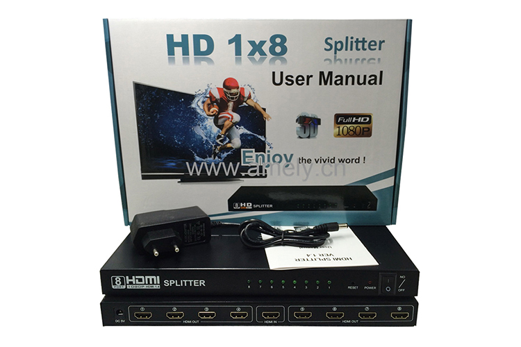 HDTV SPLITTER 1X8 108P Use for DVB